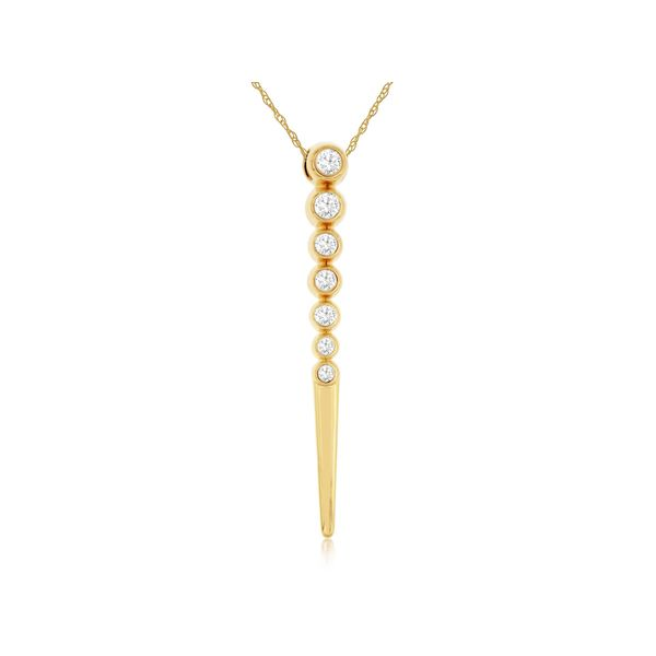 Yellow 14 Karat Diamond Pendant Doland Jewelers, Inc. Dubuque, IA