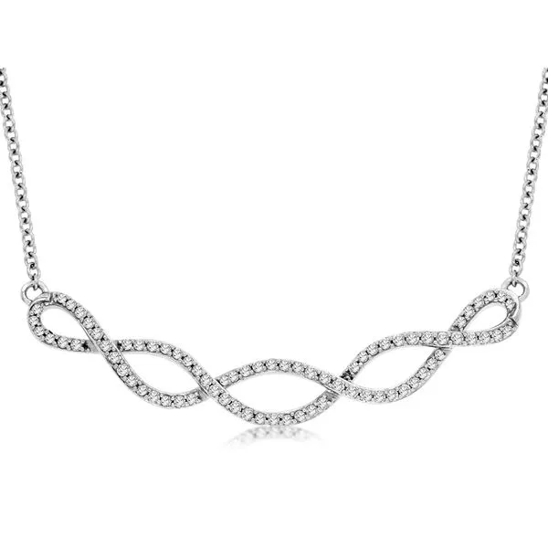 White 14 Karat Diamond Pendant Doland Jewelers, Inc. Dubuque, IA