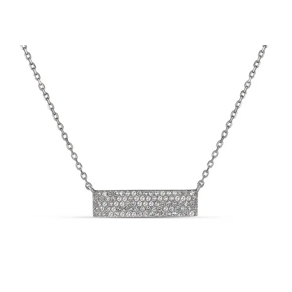 White 14 Karat Gold Micr Pave Diamond Pendant Doland Jewelers, Inc. Dubuque, IA