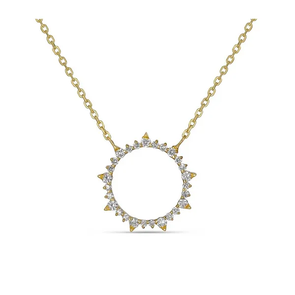 Yellow 14 Karat Diamond Pendant Doland Jewelers, Inc. Dubuque, IA