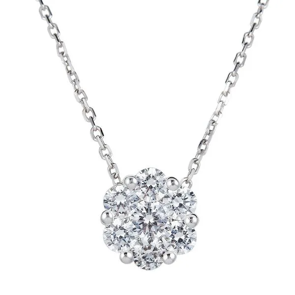 Diamond Bouquet White 14 Karat Diamond Pendant Doland Jewelers, Inc. Dubuque, IA