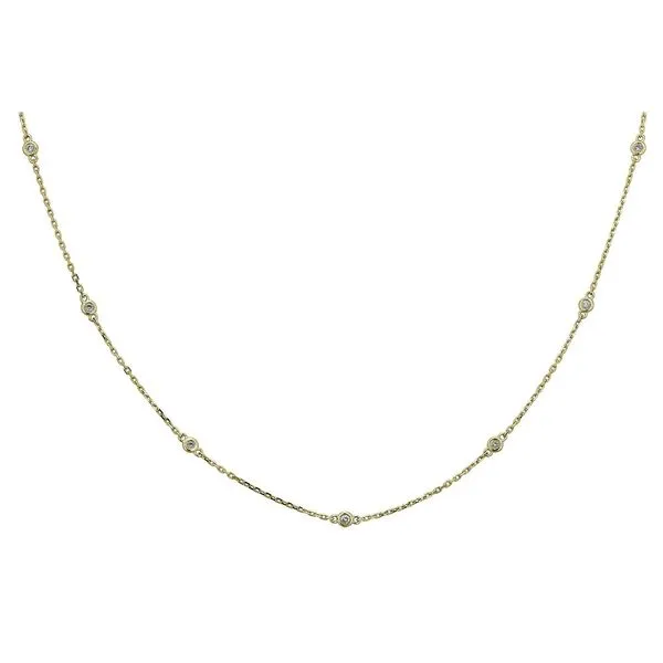 Yellow 14 Karat Diamonds-By-The-Yard Necklace Doland Jewelers, Inc. Dubuque, IA
