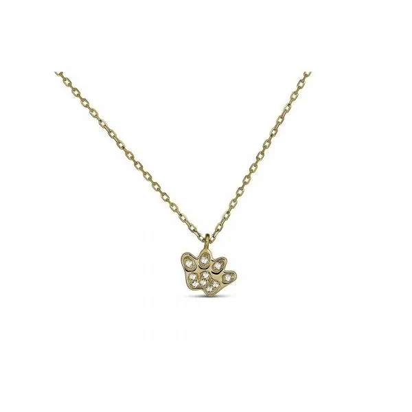 Yellow 14 Karat Gold Diamond Dog Paw Print Pendant Doland Jewelers, Inc. Dubuque, IA