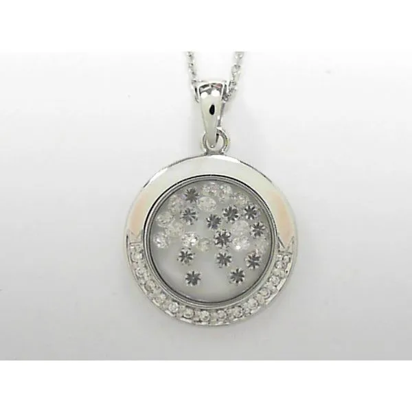 White 18 Karat Diamond Pendant Doland Jewelers, Inc. Dubuque, IA