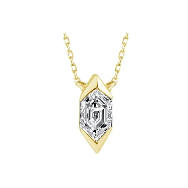 Yellow 14 Karat Starlight Lab Diamond Pendant Doland Jewelers, Inc. Dubuque, IA