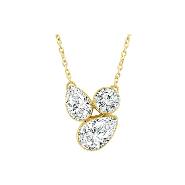 Yellow 14 Karat Skyset Lab Diamond Pendant Doland Jewelers, Inc. Dubuque, IA