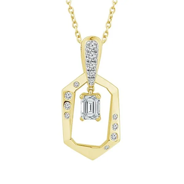 Yellow 14 Karat Lab Diamond Pendant Doland Jewelers, Inc. Dubuque, IA