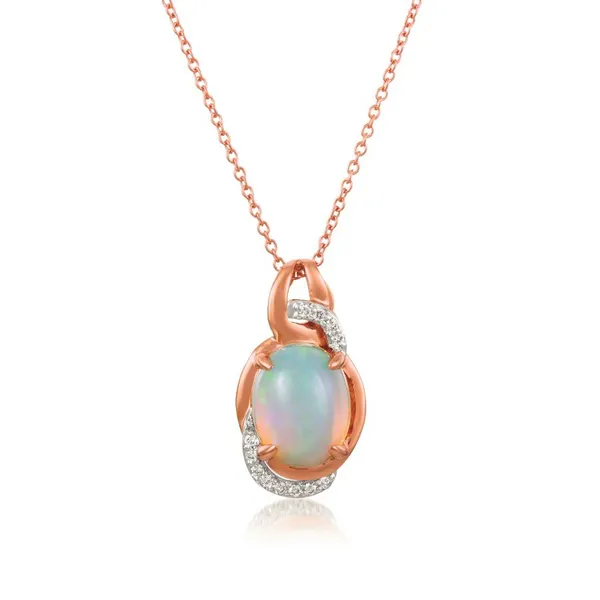 Rose 14 Karat Cabochon Opal Pendant Doland Jewelers, Inc. Dubuque, IA