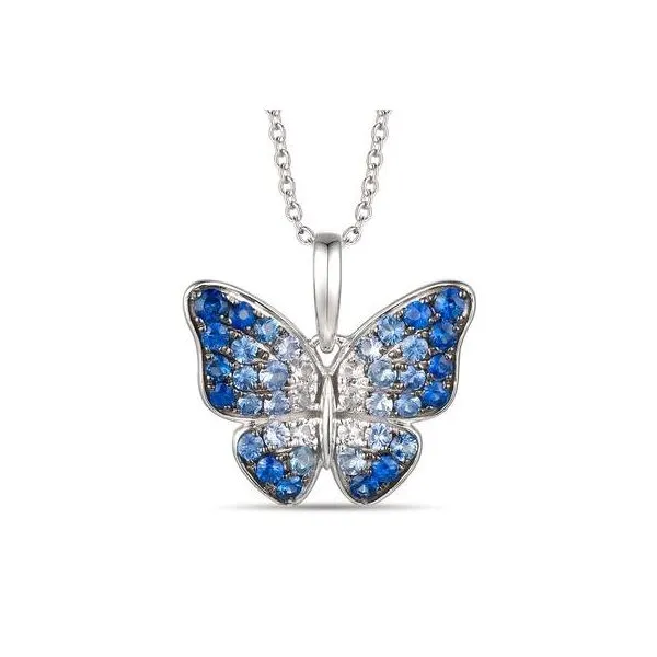 White 14 Karat Sapphire Pendant Doland Jewelers, Inc. Dubuque, IA