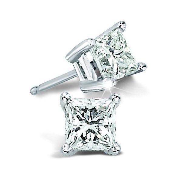White 14Kt Diamond Stud Earrings Doland Jewelers, Inc. Dubuque, IA