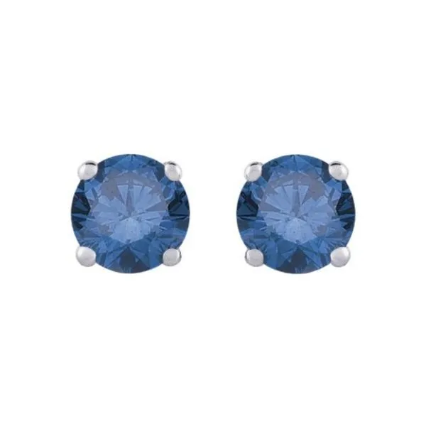 White 14 Karat Stud Earrings Doland Jewelers, Inc. Dubuque, IA