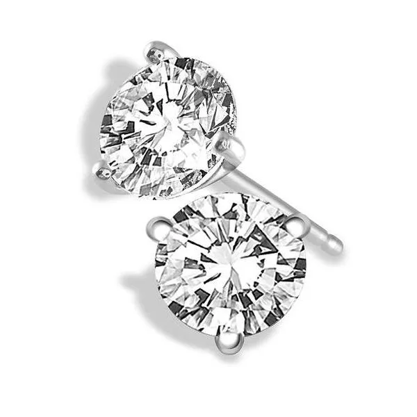 White 14K White Gold Martini Set Stud Earrings Doland Jewelers, Inc. Dubuque, IA