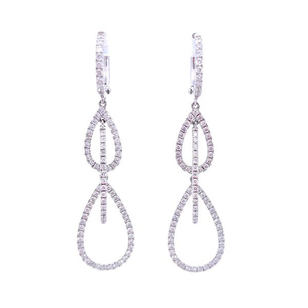 14K White Gold Diamond Earrings Doland Jewelers, Inc. Dubuque, IA