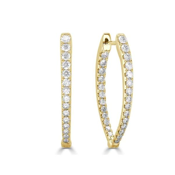 14K Yellow Gold Diamond Earrings Doland Jewelers, Inc. Dubuque, IA