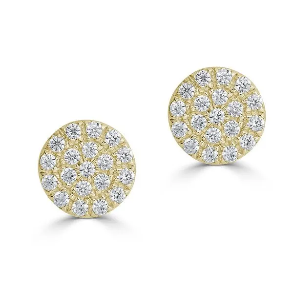 Yellow 14Kt Diamond Earrings Doland Jewelers, Inc. Dubuque, IA