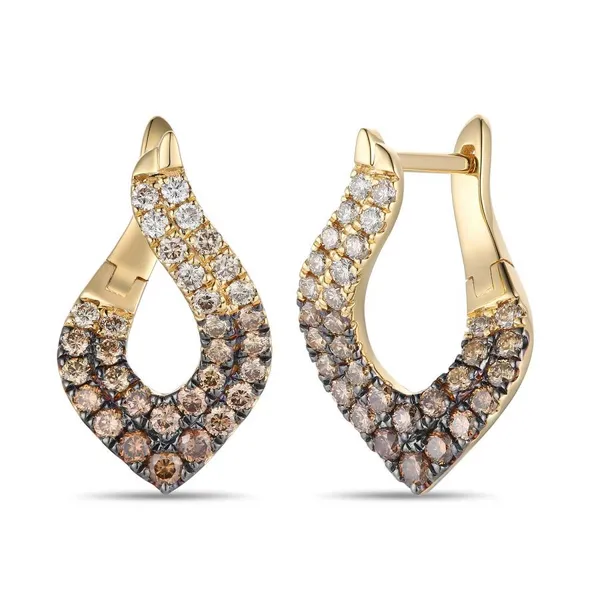 Le Vian 14K Yellow Gold Diamond Earrings Doland Jewelers, Inc. Dubuque, IA