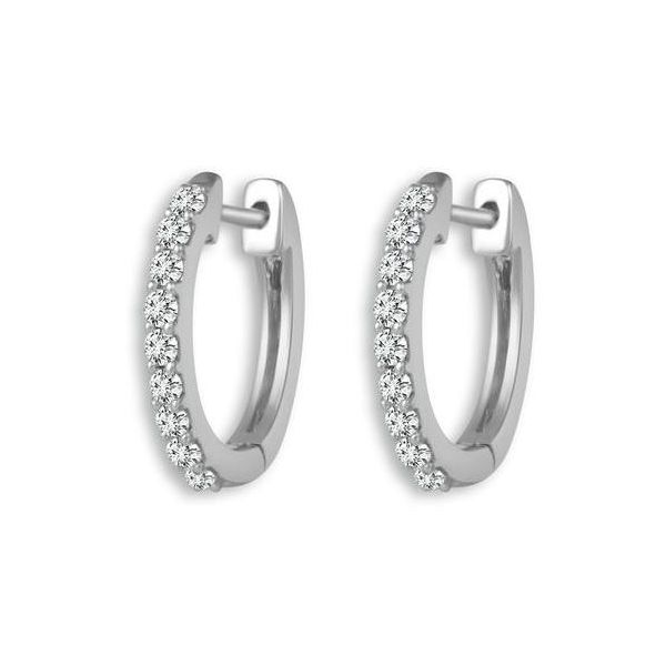 White 14K White Gold Diamond Earrings Doland Jewelers, Inc. Dubuque, IA