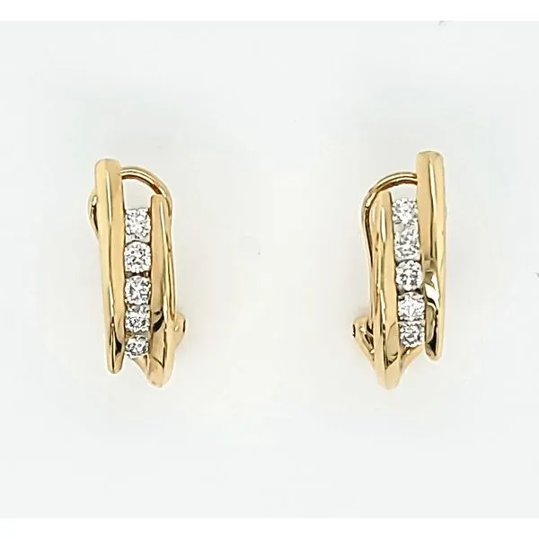 Yellow 14Kt Diamond Earrings Doland Jewelers, Inc. Dubuque, IA