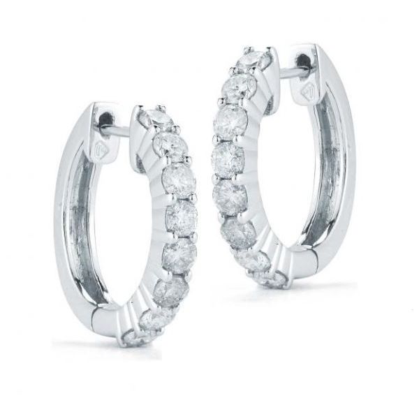 White 14Kt Diamond Earrings Doland Jewelers, Inc. Dubuque, IA