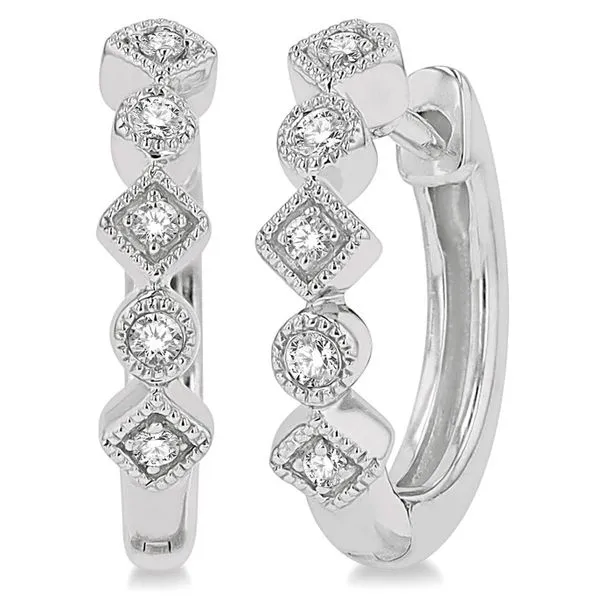 10K White Gold Diamond Earrings Doland Jewelers, Inc. Dubuque, IA