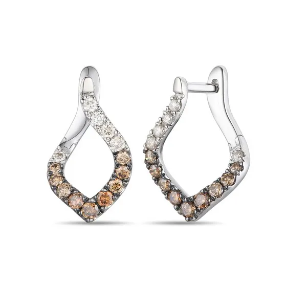 Le Vian 14K White Gold Diamond Earrings Doland Jewelers, Inc. Dubuque, IA