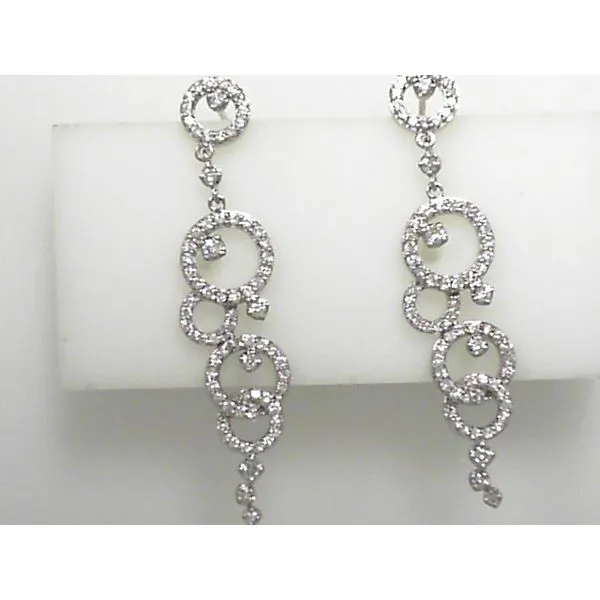 White 14 Karat Diamond Earrings Doland Jewelers, Inc. Dubuque, IA