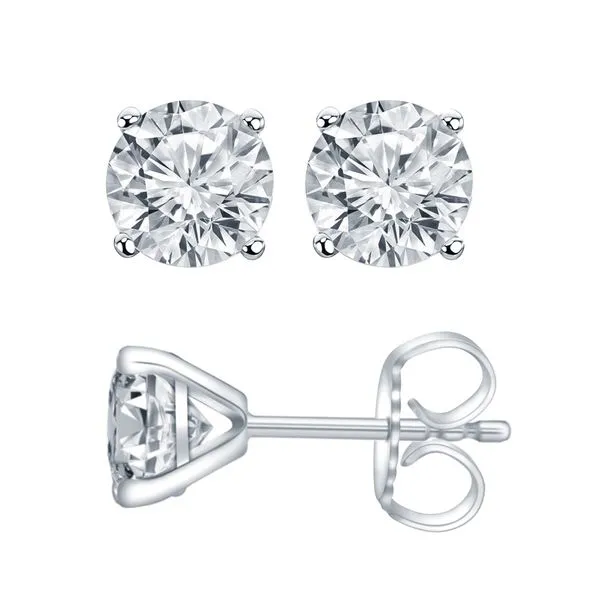 White 14 Karat Martini Set Lab Diamond Earrings Doland Jewelers, Inc. Dubuque, IA
