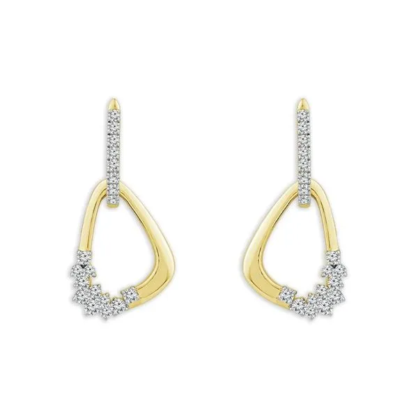 Yellow 14 Karat Lab Diamond Fashion Earrings Doland Jewelers, Inc. Dubuque, IA