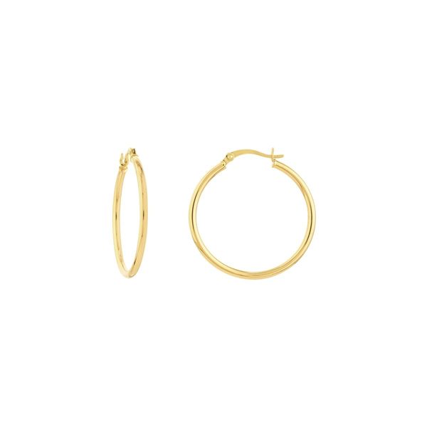 10Kt Yellow Polished Hoop Earrings Doland Jewelers, Inc. Dubuque, IA