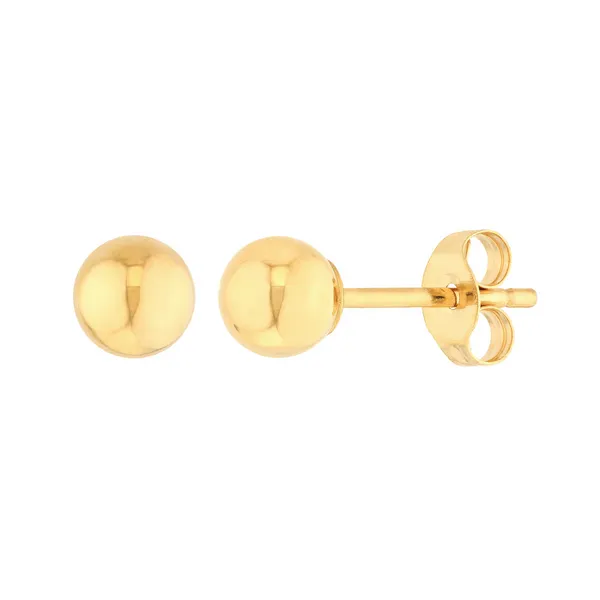 Yellow 14Kt Ball Earrings Doland Jewelers, Inc. Dubuque, IA