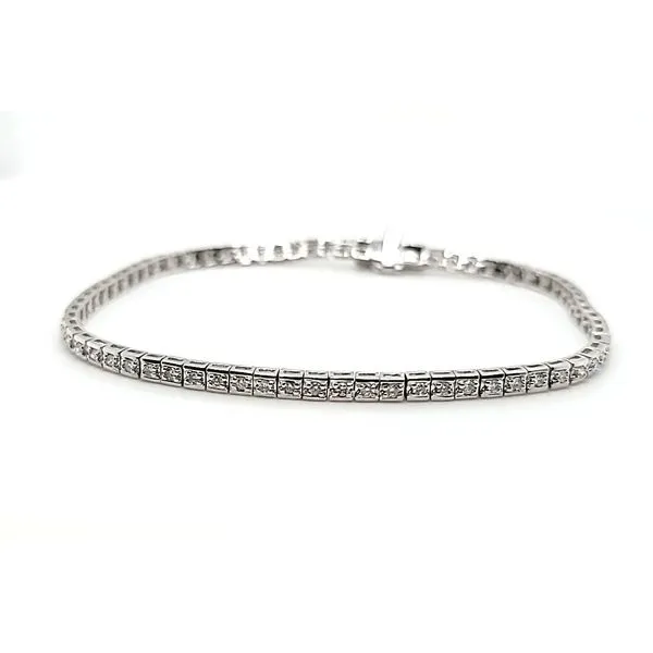 14K White Gold Diamond Bracelet Doland Jewelers, Inc. Dubuque, IA