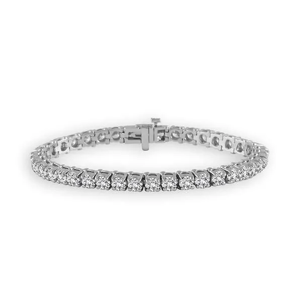 White 14 Karat Tennis Diamond Bracelet Doland Jewelers, Inc. Dubuque, IA