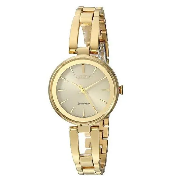 Lady's Citizen Eco-Drive Yellow Stainless Steel Dress Watch Doland Jewelers, Inc. Dubuque, IA