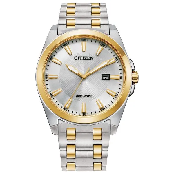 Men's Citizen Eco-Drive "Peyten" Two Tone Stainless Steel & Yellow Gold Plated Dress Watch Doland Jewelers, Inc. Dubuque, IA
