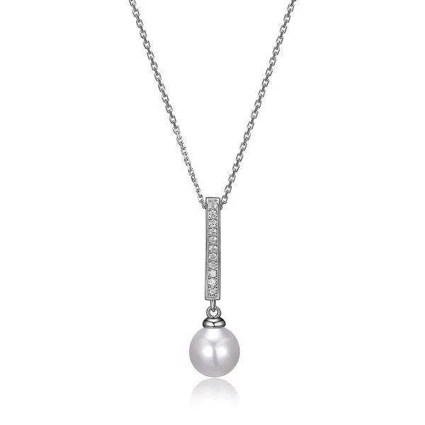 White Sterling Silver Majestic Pendant with Pearl Doland Jewelers, Inc. Dubuque, IA