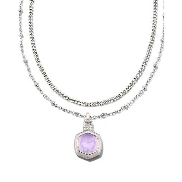 Davie Intaglio White Rhodium Plated Pendant Doland Jewelers, Inc. Dubuque, IA