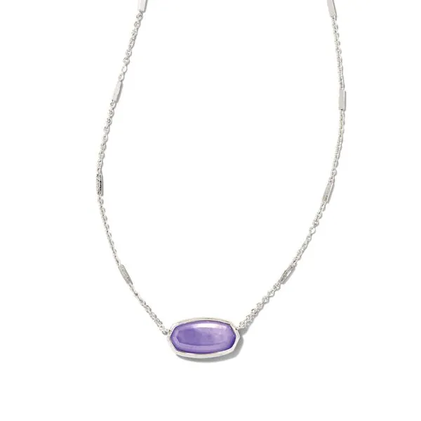 Framed Elisa Short White Rhodium Plated Spring 2023 Pendant Doland Jewelers, Inc. Dubuque, IA