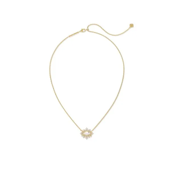 Grayson Sunburst Frame Yellow 14 Karat Gold Plated Pendant Doland Jewelers, Inc. Dubuque, IA