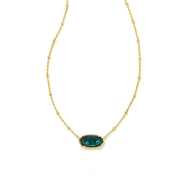 Elisa Faceted Yellow 14 Karat Gold Plated Pendant Doland Jewelers, Inc. Dubuque, IA