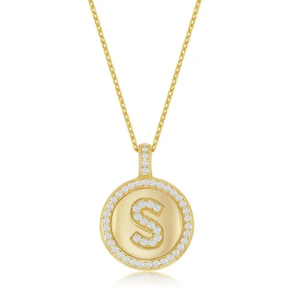 Sterling Silver Initials "S" Pendant Doland Jewelers, Inc. Dubuque, IA