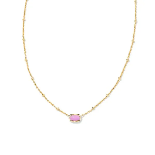 Mini Elisa Satellite Yellow Gold Plated Bezel Set Pendant Doland Jewelers, Inc. Dubuque, IA