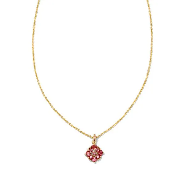 Kendra Scott Dira Crystal Yellow Gold Plated Pendant Doland Jewelers, Inc. Dubuque, IA