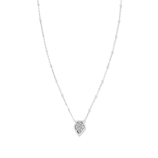 Tess Satellite White Rhodium Plated Pendant Doland Jewelers, Inc. Dubuque, IA