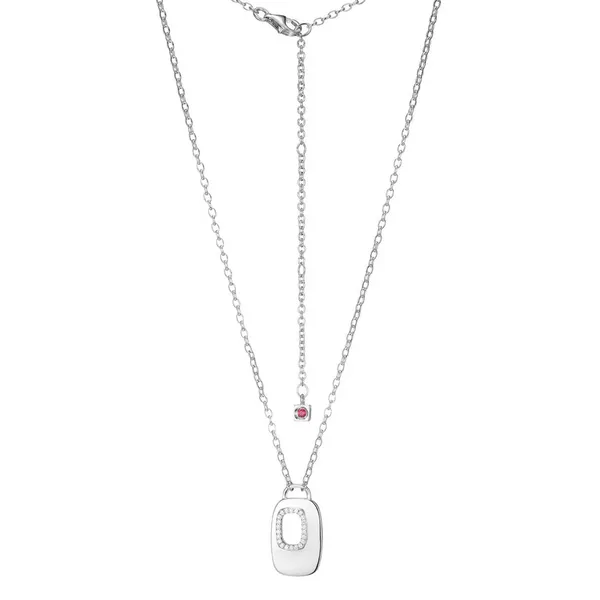 White Sterling Silver "Lookout" Pendant With CZ Doland Jewelers, Inc. Dubuque, IA