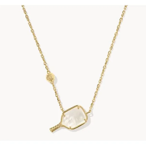 Pickleball Yellow 14 Karat Gold Plated Pendant Doland Jewelers, Inc. Dubuque, IA