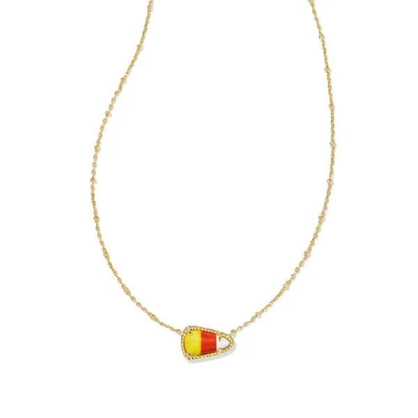 Candy Corn Yellow 14 Karat Gold Plated Pendant Doland Jewelers, Inc. Dubuque, IA