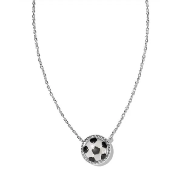 Soccer White Rhodium Plated Pendant Doland Jewelers, Inc. Dubuque, IA