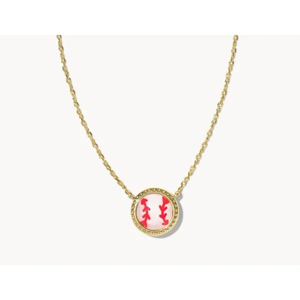 Baseball Yellow 14 Karat Gold Plated Pendant Doland Jewelers, Inc. Dubuque, IA