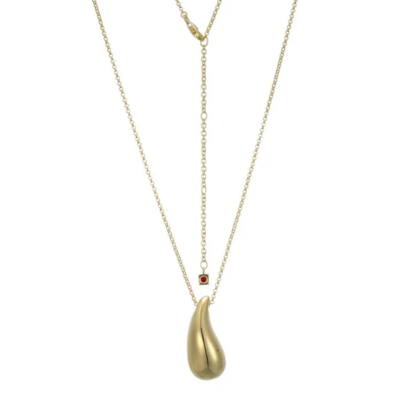 Yellow Gold Plated Sterling Silver Elle "Teardrop" Pendant Doland Jewelers, Inc. Dubuque, IA