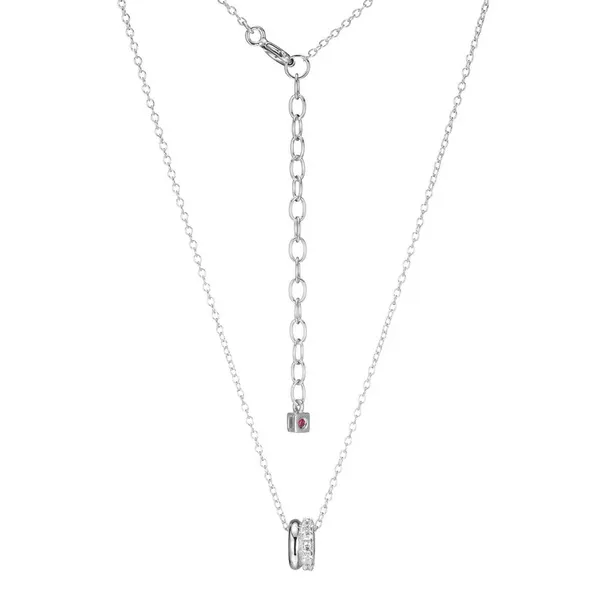 White Sterling Silver "Goddess" Pendant With CZ Doland Jewelers, Inc. Dubuque, IA